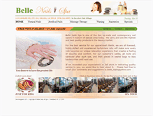 Tablet Screenshot of bellenailsspa.com